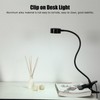 USB Desk Lamp 360° Angle Adjustable Clip On Gooseneck Reading