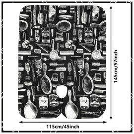 FEBSNOW Hair Cutting Cape Professional Barber Cape with Adjustable Neckline Hairdressing Salon Cape for Coloring Dying Haircut Apron Hairstylist Essentials Barber Accessories Salon Supplies (Printed)