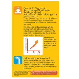 Nature Made SAM-e Complete 400 mg, Complete, Dietary Supplement for Mood Support