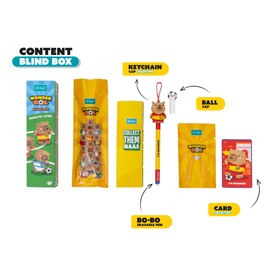 Mr. Wonderful Wonder Gol Blind Box Penna Cancellabile Sorpresa con Portachiavi Capibara, Penne Collezionabili, Inchiostro Blu