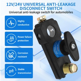 Battery Disconnect Switch 12V 24V, Quick Disconnect Power Cut Off, Battery Power Cut Isolator Kill Switch, General Purpose Heavy Duty Battery Shutoff Switch for Car, RV and Boat