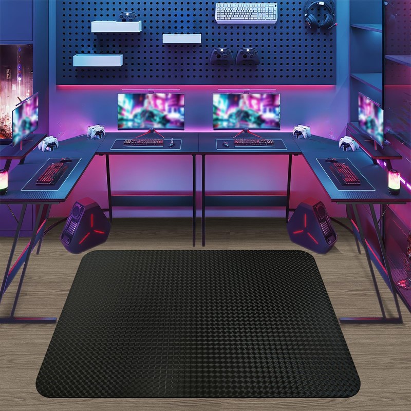 Vicwe Gaming Chair Mat for Hardwood Floor, 60"×46" Large Office