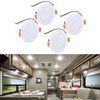 Leapiture 4 Pcs 4in RV Ceiling Domelight, DC 12V RV