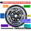 AOWISH 8-Pack Inline Skate Replacement Wheels 85A Outdoor Asphalt Formula