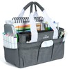 JJRING Craft Organizer Tote Bag, Art Storage Caddy with Multiple