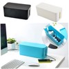 KOMBIUDA Plastic Power Cord Storage Box Organiser Power Strip Cover