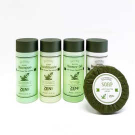 Genspa Green Tea Miniature Bottled Amenity 40ml 250 Shower Gels