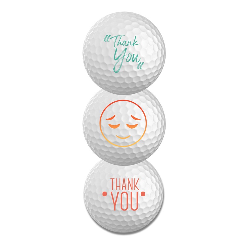 Titleist Golf Balls Pack of 3 Thank You Design Golf