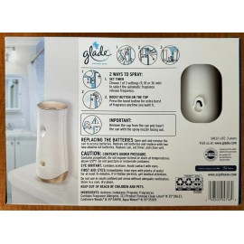 Glade Automatic Spray Unit + 3 Refills Cashmere Woods Clean Linen Aqua Waves