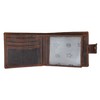 MORUCHA Wallets Men Anti-Theft RFID Blocking Genuine Distressed Hunter Leather