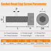 Generic M6-1.0x30mm Socket Head Cap Screws,12.9 Grade Alloy Steel M3
