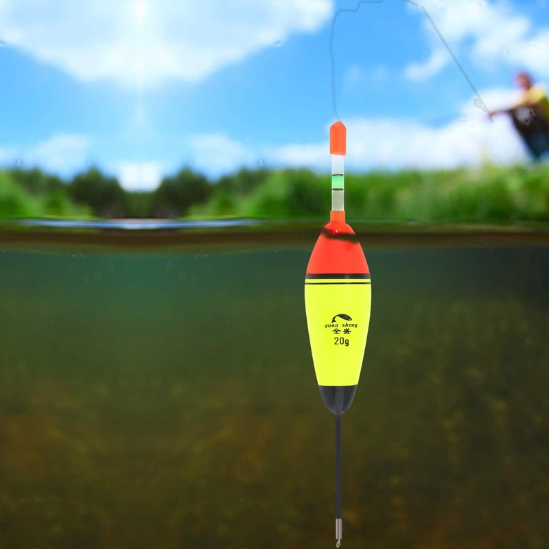 OriGlam 5pcs EVA Foam Floats - Fishing Bobbers for Pike,