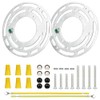 Upgraded Version - 2 Sets 4" Diameter Light Fixture Mounting
