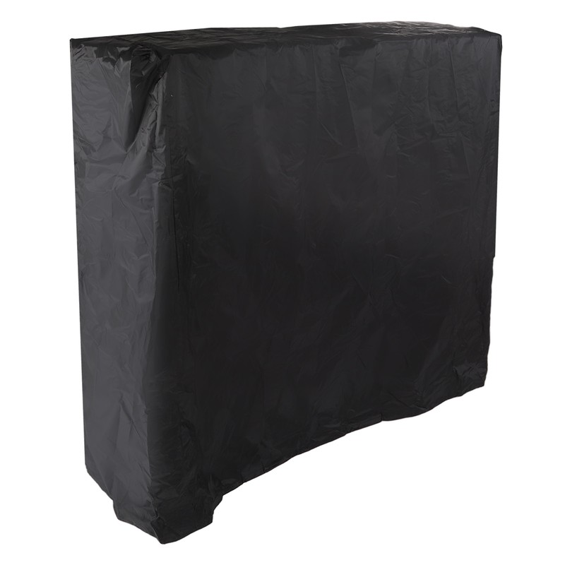 Ping Pong Table Cover Black Zippered 210 Silver Coated Waterproof