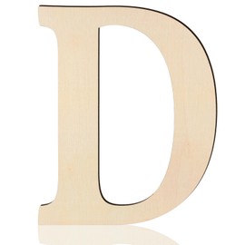 Large Wooden Letters 17 Inch, Big Wood Letters D Shape Cutouts Alphabet Unfinished Paintable Wooden Letters for Wall Decor DIY Crafts Painting Birthday Wedding Party Classroom Nursery Home Decor