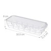 Relaxdays Egg Box for 12 Eggs with Lid, Stackable, Easy