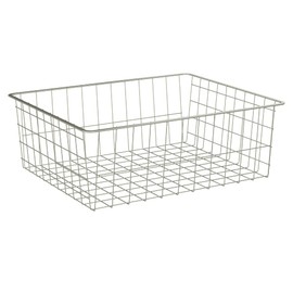 ClosetMaid ShelfTrack Wire Basket Add-On Drawer, Compatible with Drawer Frame Hardware, Nickel Finish