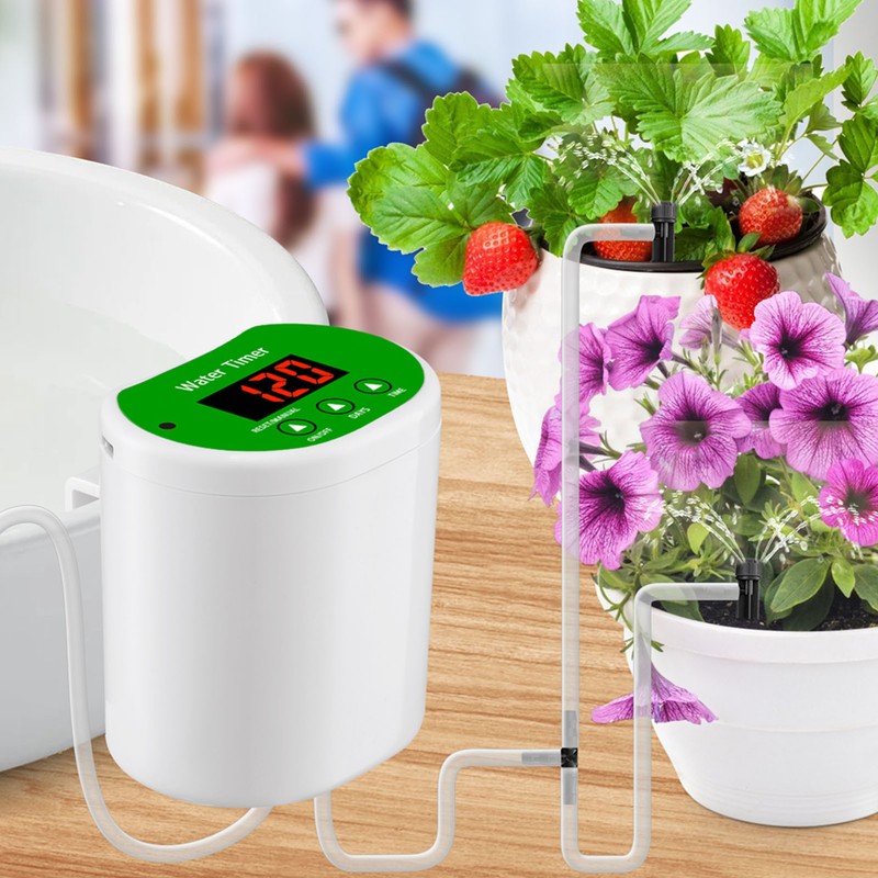 Automatic Watering System Timed Waterer Device Garden Terrace Drip Irrigation