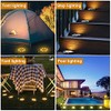 Aogist Solar Ground Lights,8 LED Garden Lights Patio Disk Lights