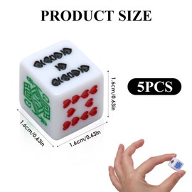 Poker Dice, Deluxe Poker Dice Set Premium Liars Dice Games for Gamers, Collectors, and Party Enthusiasts - Perfect for Game Nights, Travel, and Gift-Giving