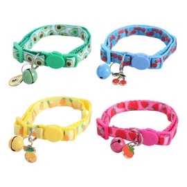 Cute Dog Cat Collar Breathable Nylon Pet Collar Adjustable for Small Medium Dogs, Colorful Pet Necklace Neck Strap for Puppy Kitten