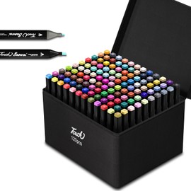DTXDTech 120 Colors Alcohol Markers,Dual Tip Art Markers Waterproof Ink Coloring Markers for Artists,Art Marker Set Drawing Colorful Gift for Painting,Note,Marking