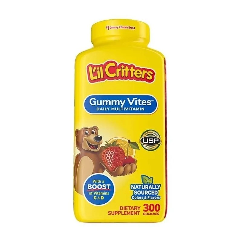 Multivitamínico Niños 300gom Refuerza Sistema Inmune Lil Cri Sabor Fresa