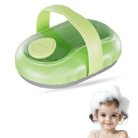 Duschbürste mit Seifenspender – Rutschfester Griff, Körpermassage, Peeling, Hautpflege, Massagebürste, glatte und straffe Haut, Badezimmer-Accessoires für Männer, Frauen, Mädchen Jugendliche (green)