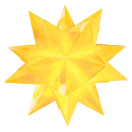 folia - Craft Set Bascetta Star, Transparent White, Finished Size of the Paper Star, With Detailed Instructions (English Language Not Guaranteed) - Ideal For Timeless Decoration