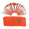 The Neon Orange 24 pc Brush Set.
