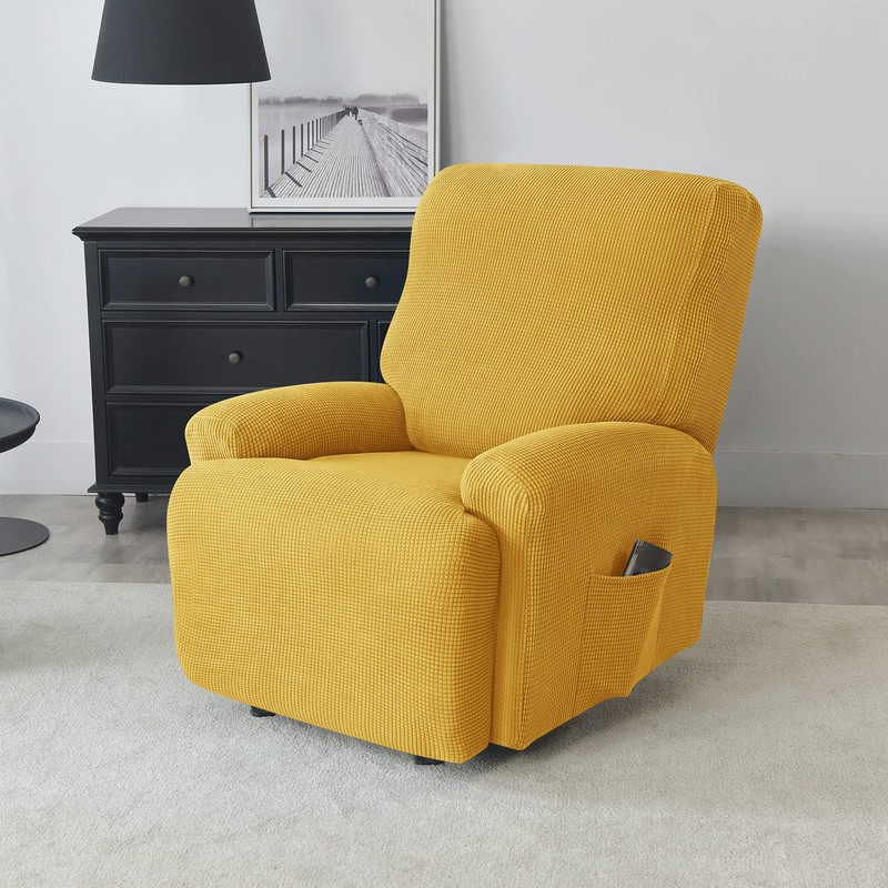 Funda elástica para sillón reclinable, 4 piezas, funda gruesa para