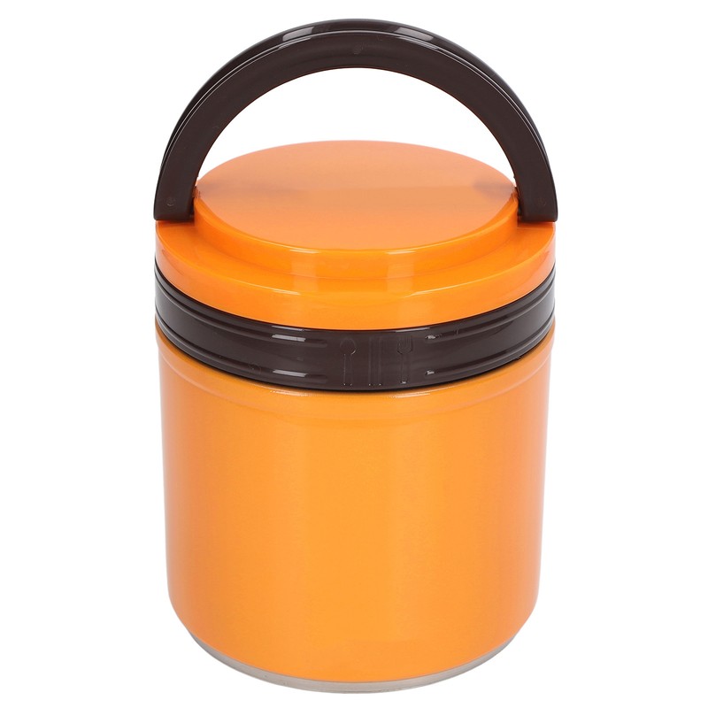 Insulated Food Jar 304 Stainless Steel Japanese Style Round Shape