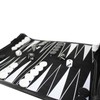 Black Travel Roll Up Backgammon Set 13 Inch