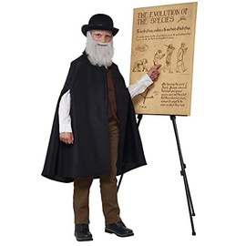 California Costumes, Charles Darwin, Child Large, Black/Brown