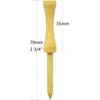 Zivisk Wooden Golf Tees 2-3/4" 100 Count 70mm Natural Step