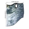 yueton 1 Pack Cool Grey Tabby Cat Face Mask Fun