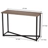 Household Essentials Ashwood Sofa Table | Console Table for Entryway
