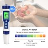 Cuteefun Digital PH Meter, 5 in 1 Water Quality Tester