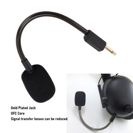 Zopsc 3.5mm Detachable Game Microphone Boom for Razer BlackShark V2, Noise Cancelling Microphone Replacement (Black)