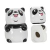 LABRIMP Cute Ceramic Spice Holder Salt Pepper Dispenser Set and