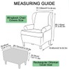 Highdi 2-Piece Wing Chair Cover with Ottoman Protective Cover, Armchair