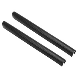 PATIKIL 8.7 Inch Skateboard Deck Guards Protector, Pack of 2 Skate Deck Edge Protection Skateboard Protective Equipment, Black