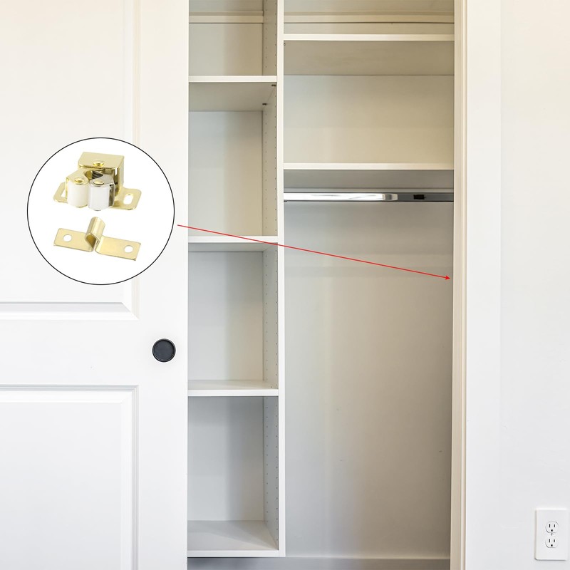 PATIKIL Cabinet Latches Double Roller Latches Set of 4 Stainless