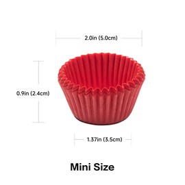 Bake Choice - Juego de 400 mini forros para cupcakes de arcoíris para hornear, papel pergamino para mini magdalenas, forro de magdalenas, magdalenas para fiestas