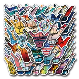 Shaka Stickers 50 Pack Laptop Stickers,Shaka Vinyl Waterproof Stickers for Water Bottles Skateboard Scrapbook Bike Computer,Phone,-Graffiti Stickers Pack for Teens Girls Kids