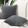 Madizz Pack of 2 Boho Striped Corduroy Throw Pillow Covers