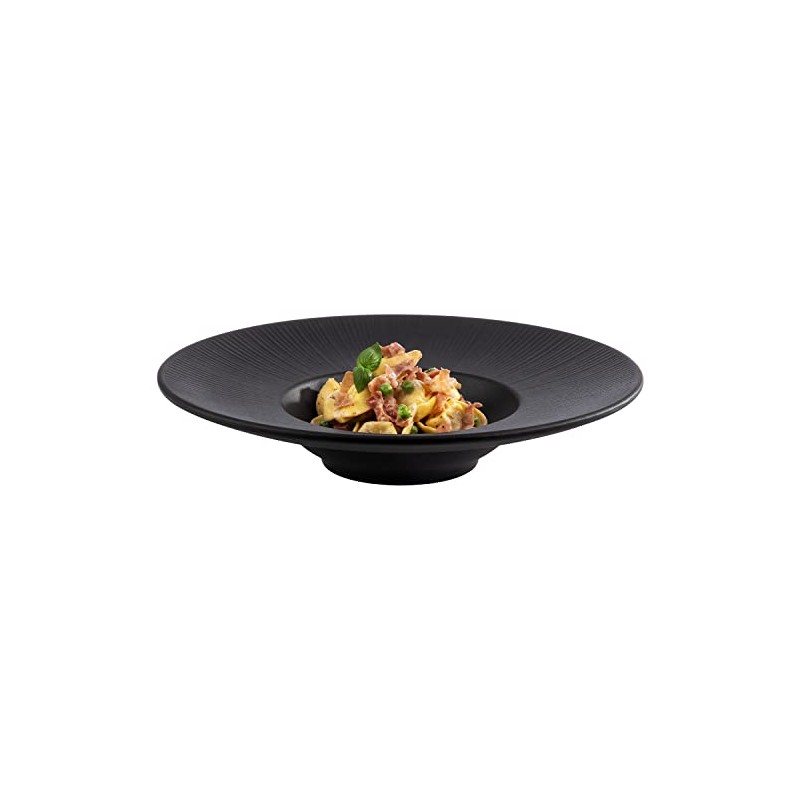 APS Nero 85098 Melamine Plate, Serving Plate for Many Foods,