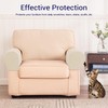 SUBRTEX Stretch Couch Arm Covers Set of 2, Checkered Sofa
