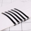 Lurrose 100pcs Black U Shape Stainless Steel Bun Bun Updo