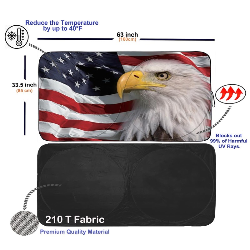 Gven Windshield Sun Shade for Car Front Window Cover Sunshades